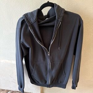 Black Zip-Up Hoodie